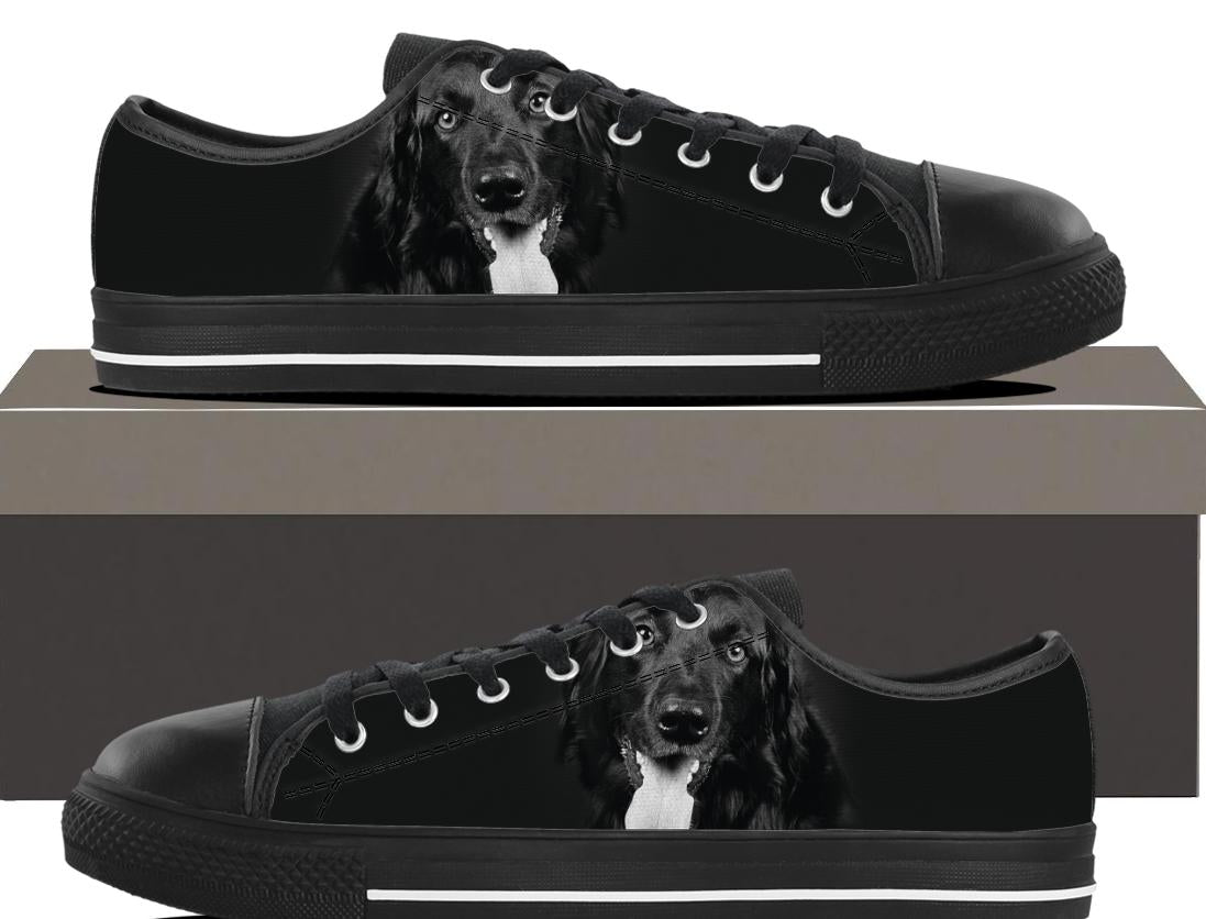 Dog Black And White - Mens Lowtop