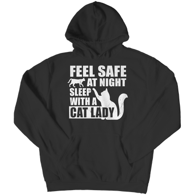 Limited Edition - Feel safe at night sleep with a cat lady