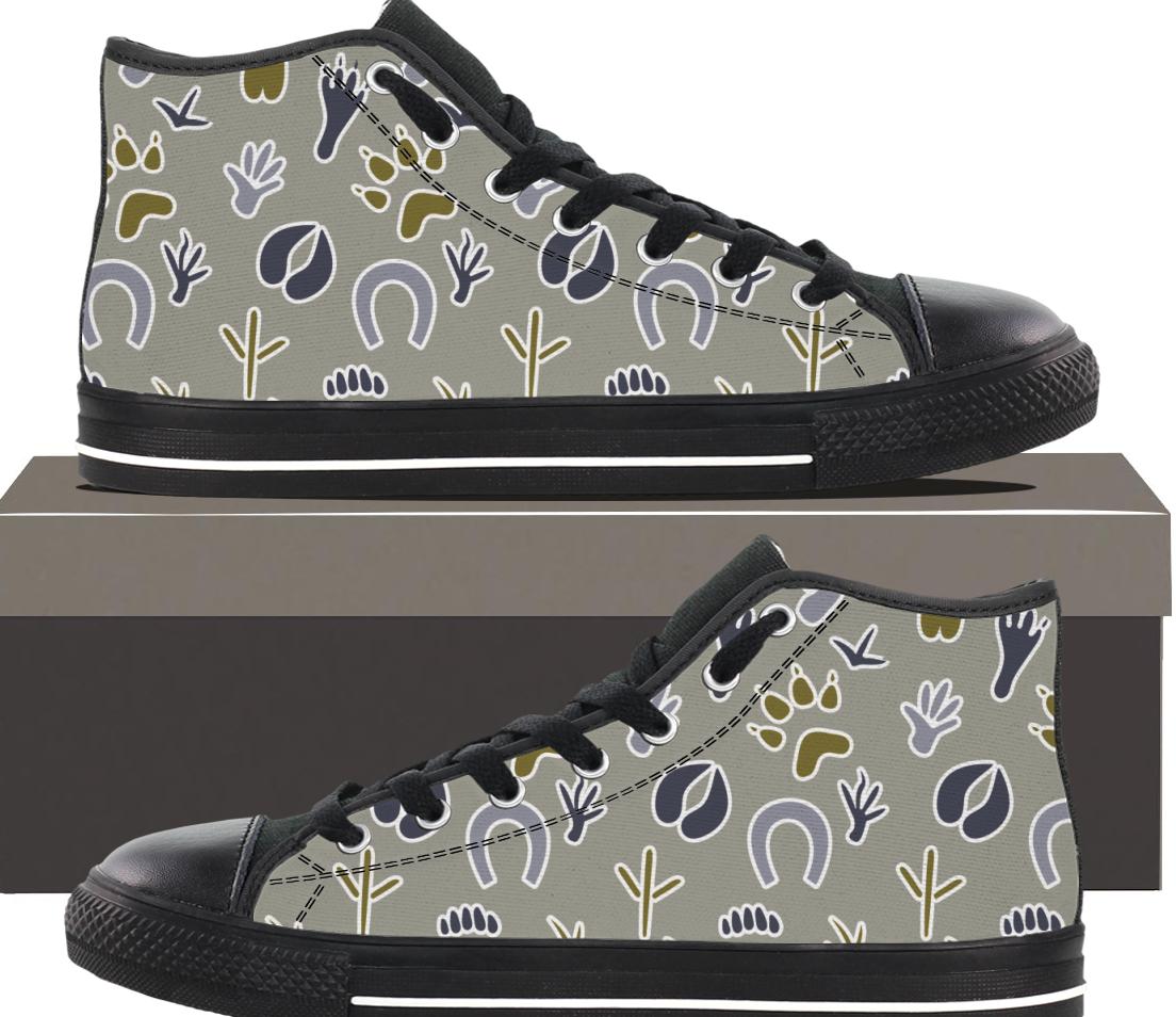 Animal Footprints - Womens Hightop
