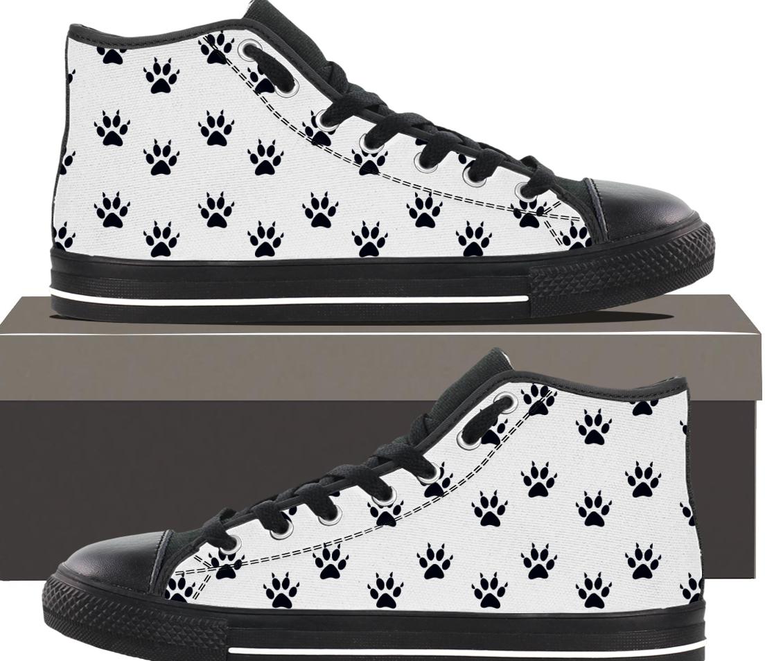 Cat Paw Print  - Womens hightop