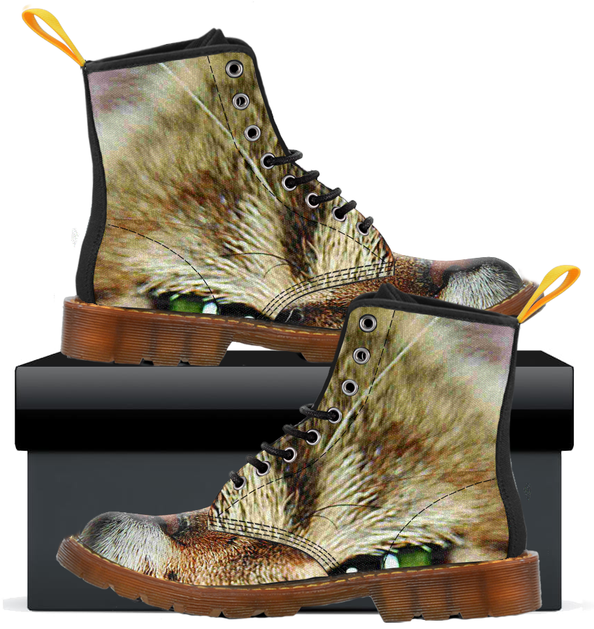 Cat Eyes - Womens Canvas Boots