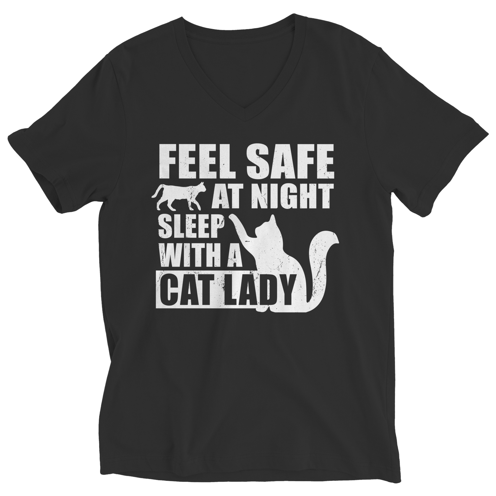 Limited Edition - Feel safe at night sleep with a cat lady